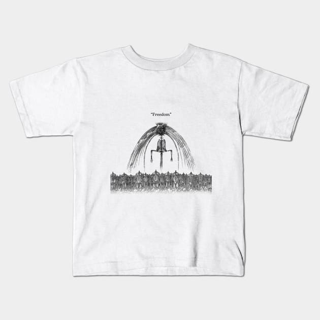 "Freedom" Kids T-Shirt by Stupickeroonies